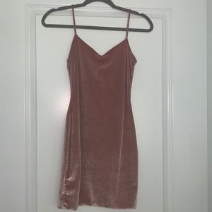 Pink velvet AYM dress dress